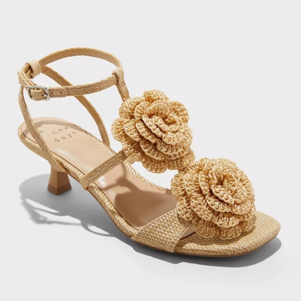 Women's Esme Kitten Heels by A New Day Tan Size 6.5 New With Tags